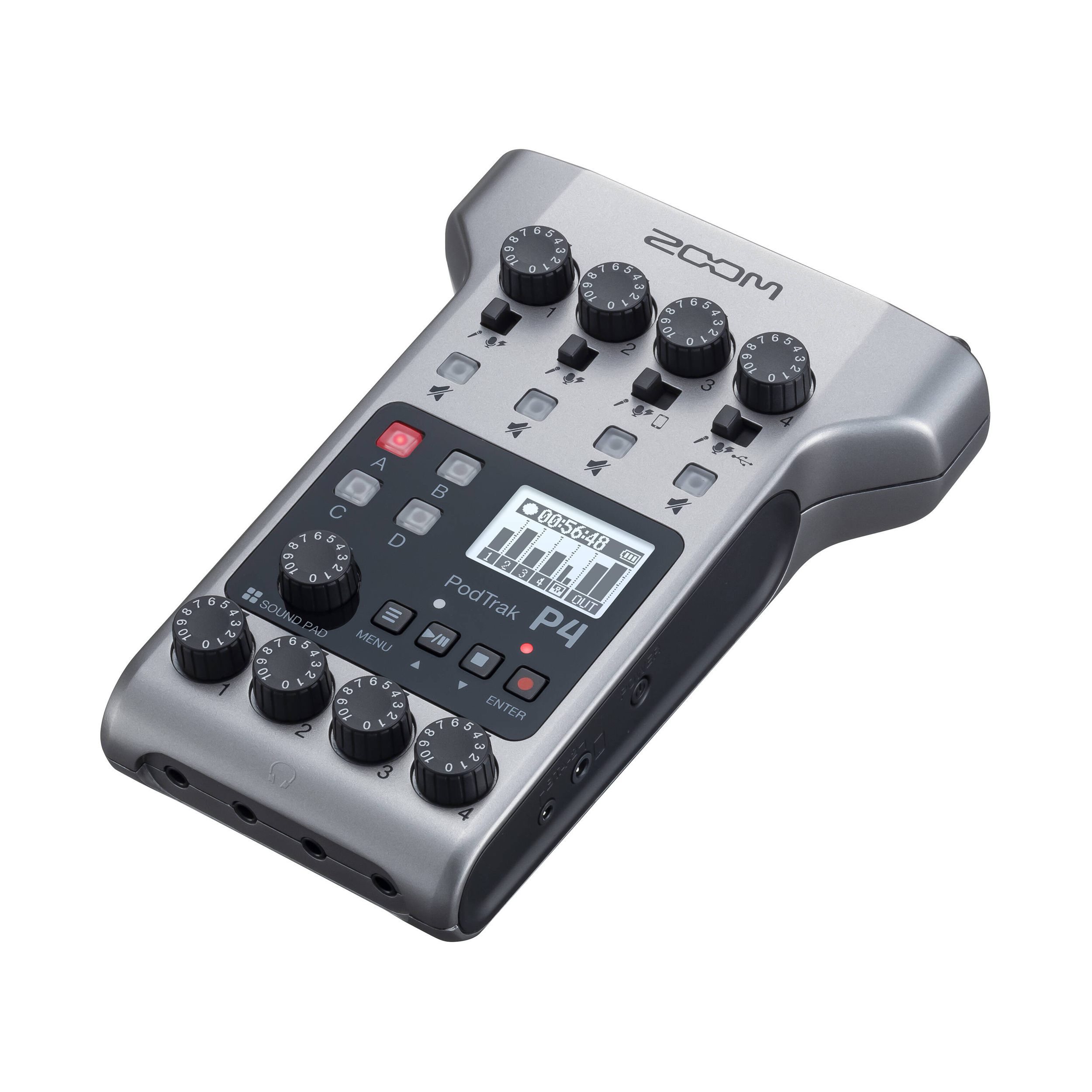 Zoom PodTrak P4 Portable Multitrack Podcast Recorder