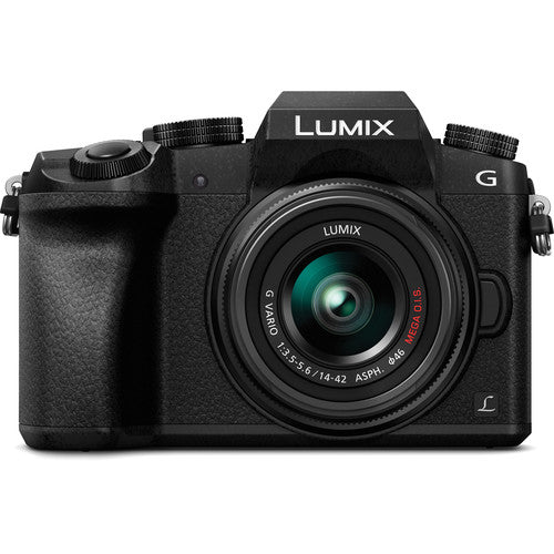 Caméra sans miroir Panasonic Lumix DMC-G7 avec objectif de 14-42 mm et 45-150 mm - noir
