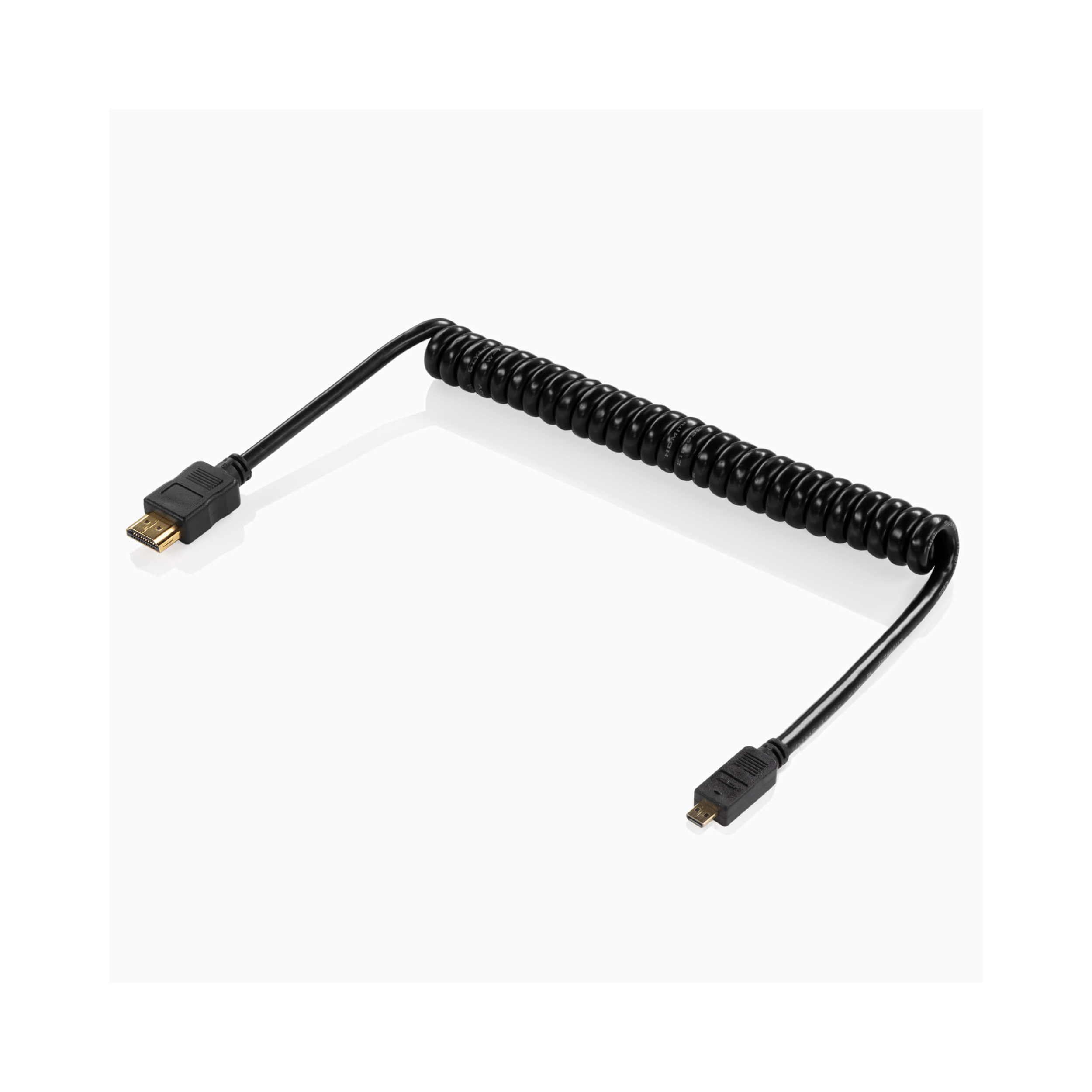 SHAPE O204K Coiled Micro-HDMI to HDMI Cable (16 to 32")