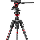 Manfrotto MVKBFRTC-LIVE Befree Carbon Fiber Video Tripod Kit with Fluid Head, M-Lock Twist Leg Locks