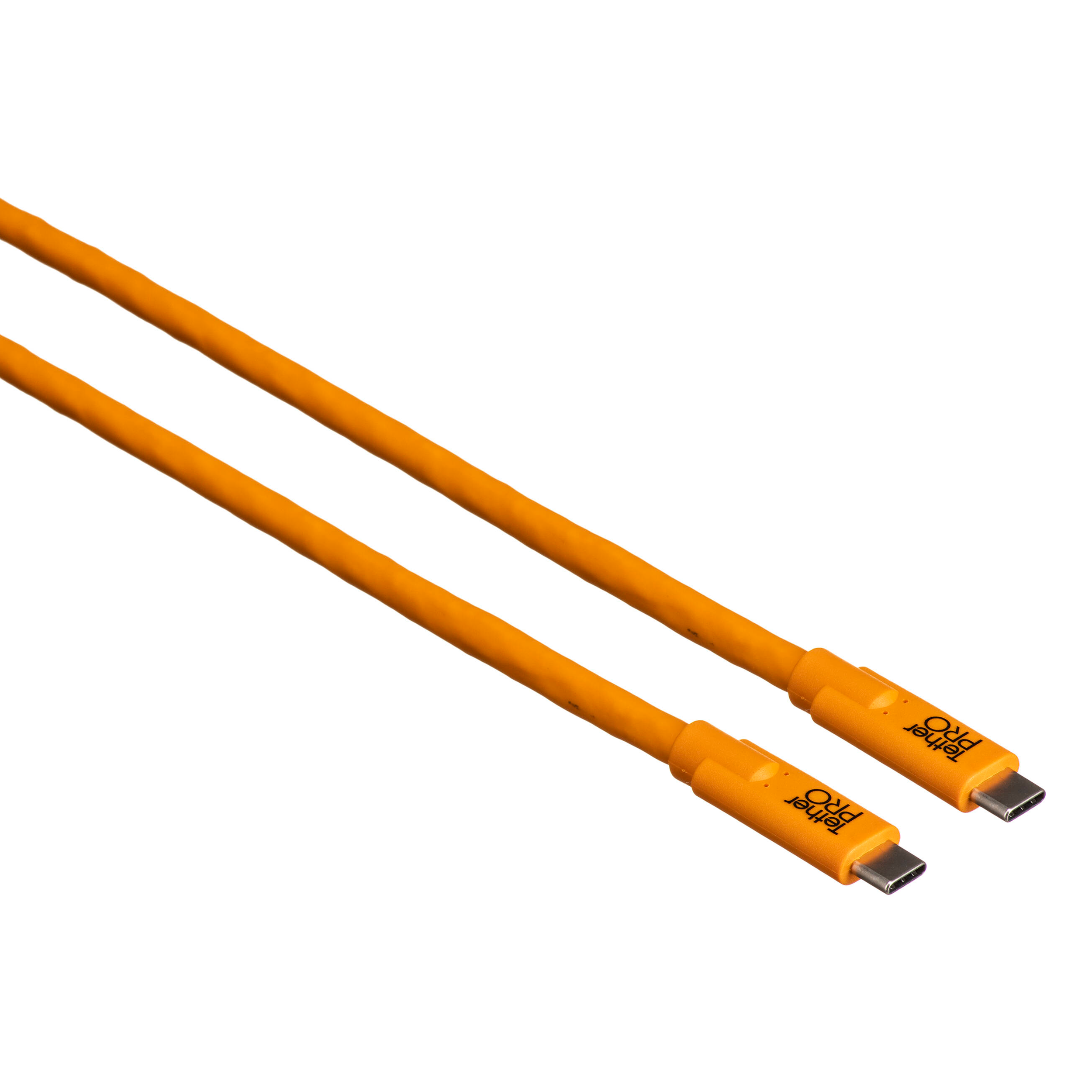 Outils d'attache Tetherpro USB Type-C mâle à USB Type-C câble mâle - 10 ', orange