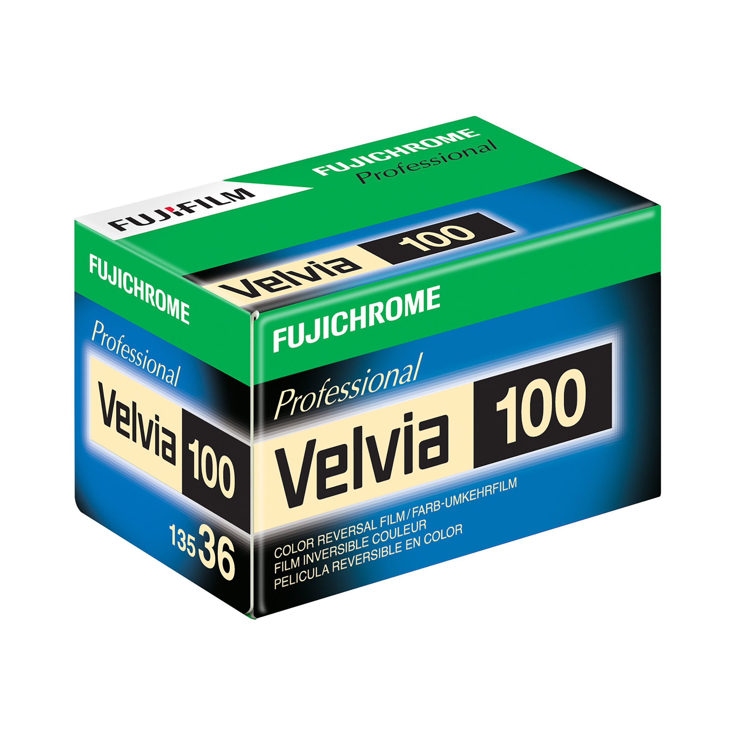 Fujifilm Fujichrome Velvia 100 Film de transparence de couleur professionnelle 100 RVP 100 - 35 mm, 36 Exp