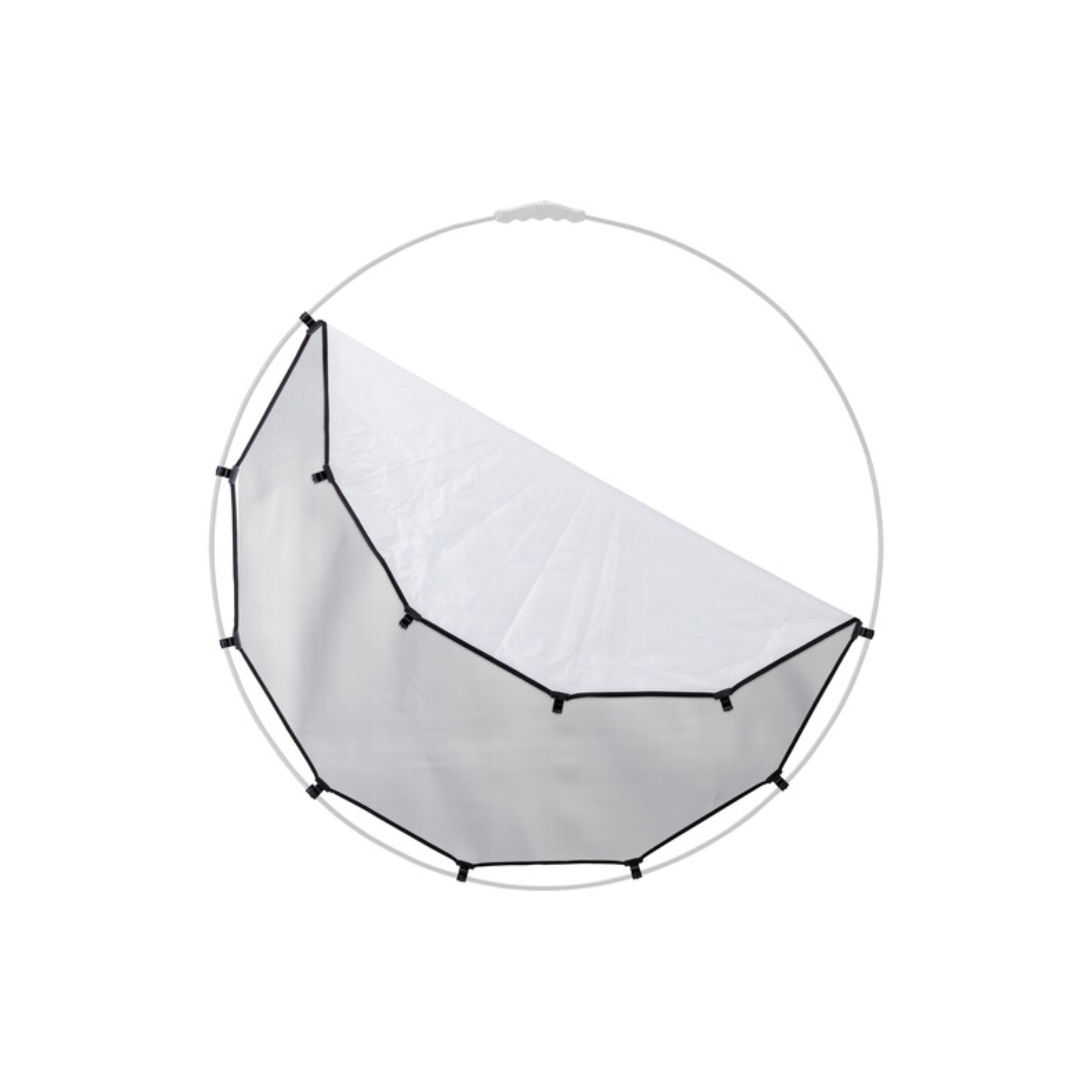 Manfrotto LR3332 Halocompact Plus Cover (argent / blanc, 38 ")