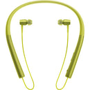 Sony MDR-EX750BT - Earphones with mic - in-ear - behind-the-neck mount - wireless - Bluetooth - NFC - lime yellow