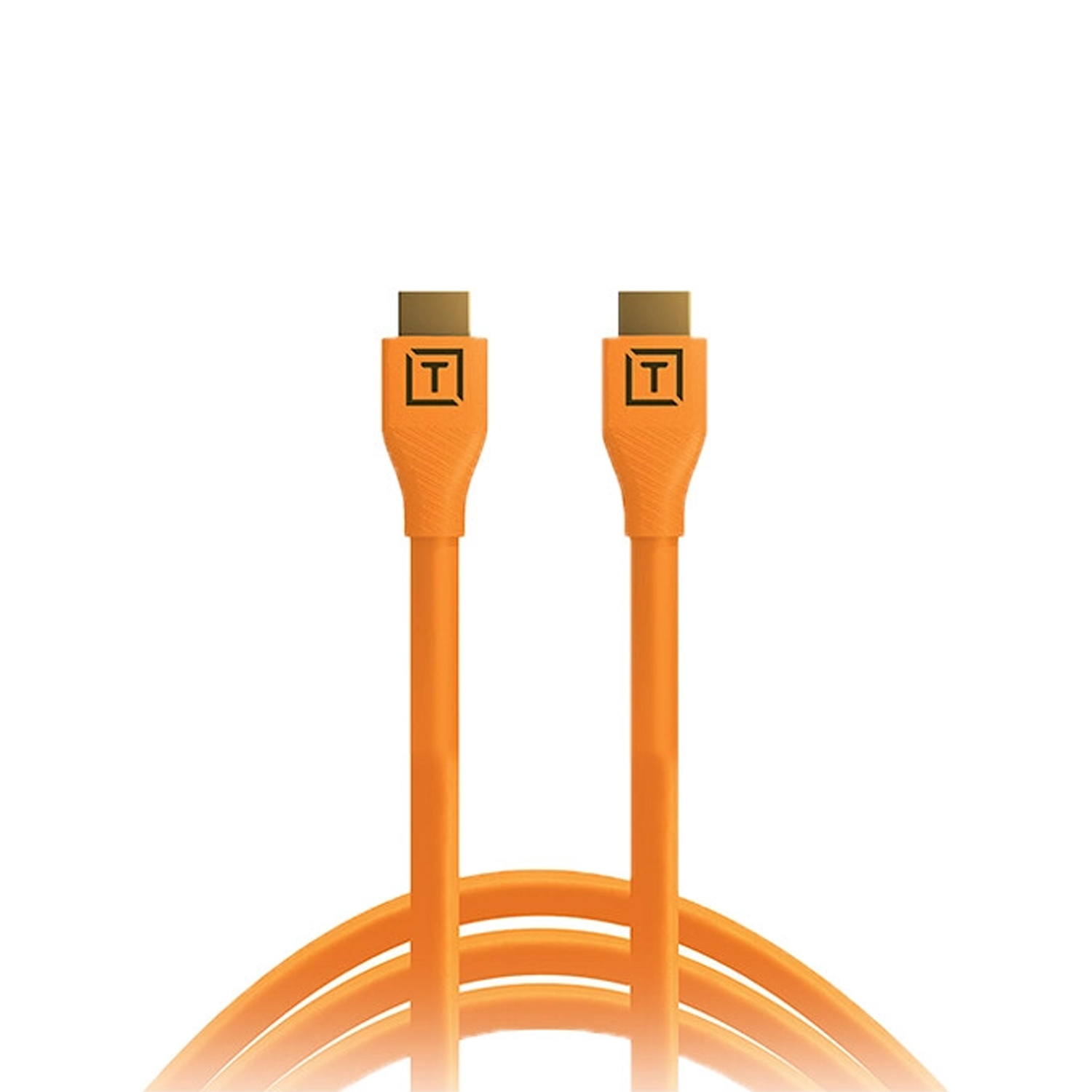 Outils d'attache Tetherpro HDMI Cable avec Ethernet (Orange, 15 ')