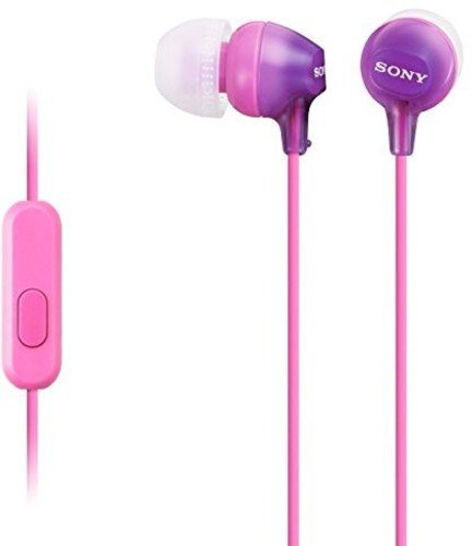 Sony MDR-EX15AP/V In-Ear Headphones With Microphone - Violet