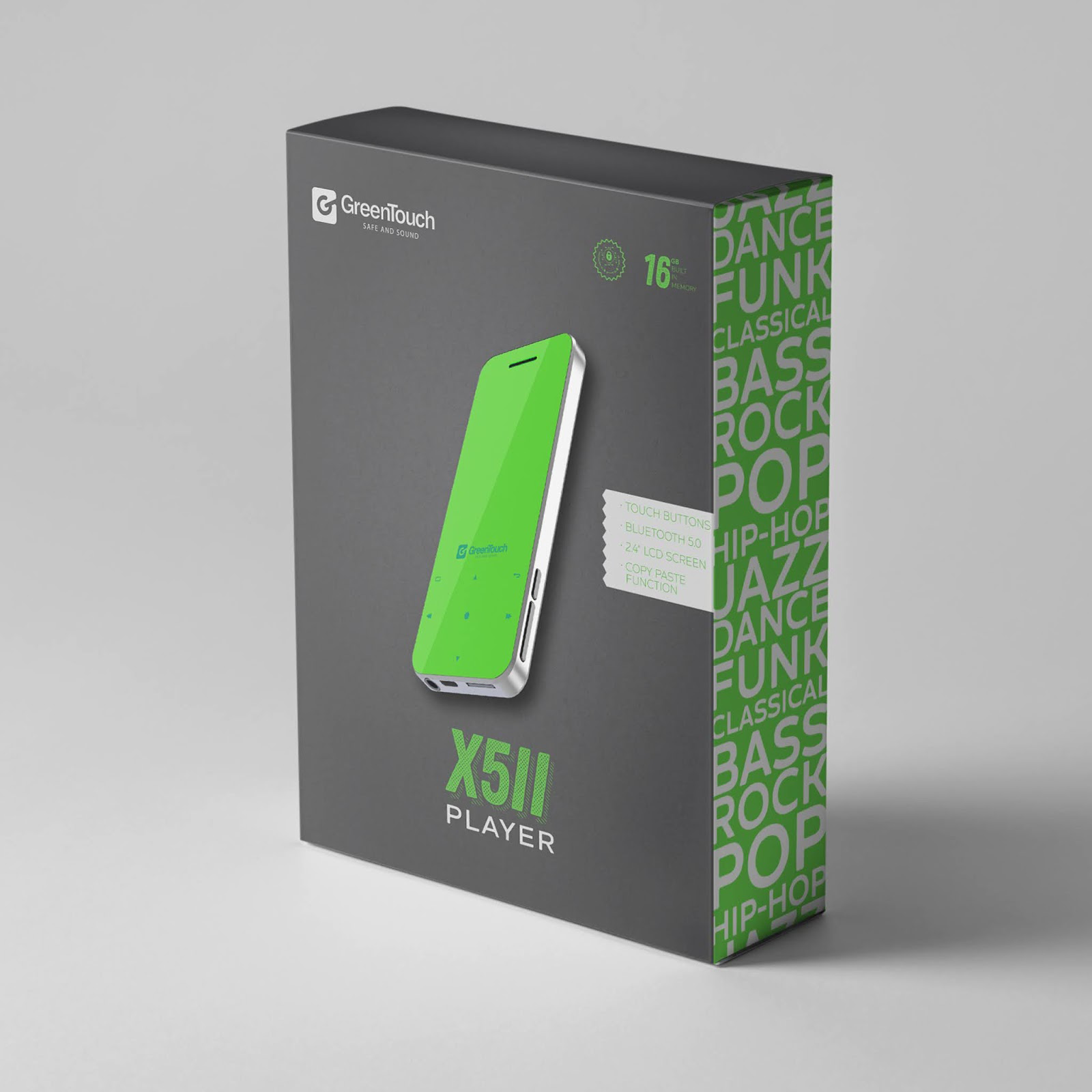 Greentouch x5ii 16 Go MP3 lecteur