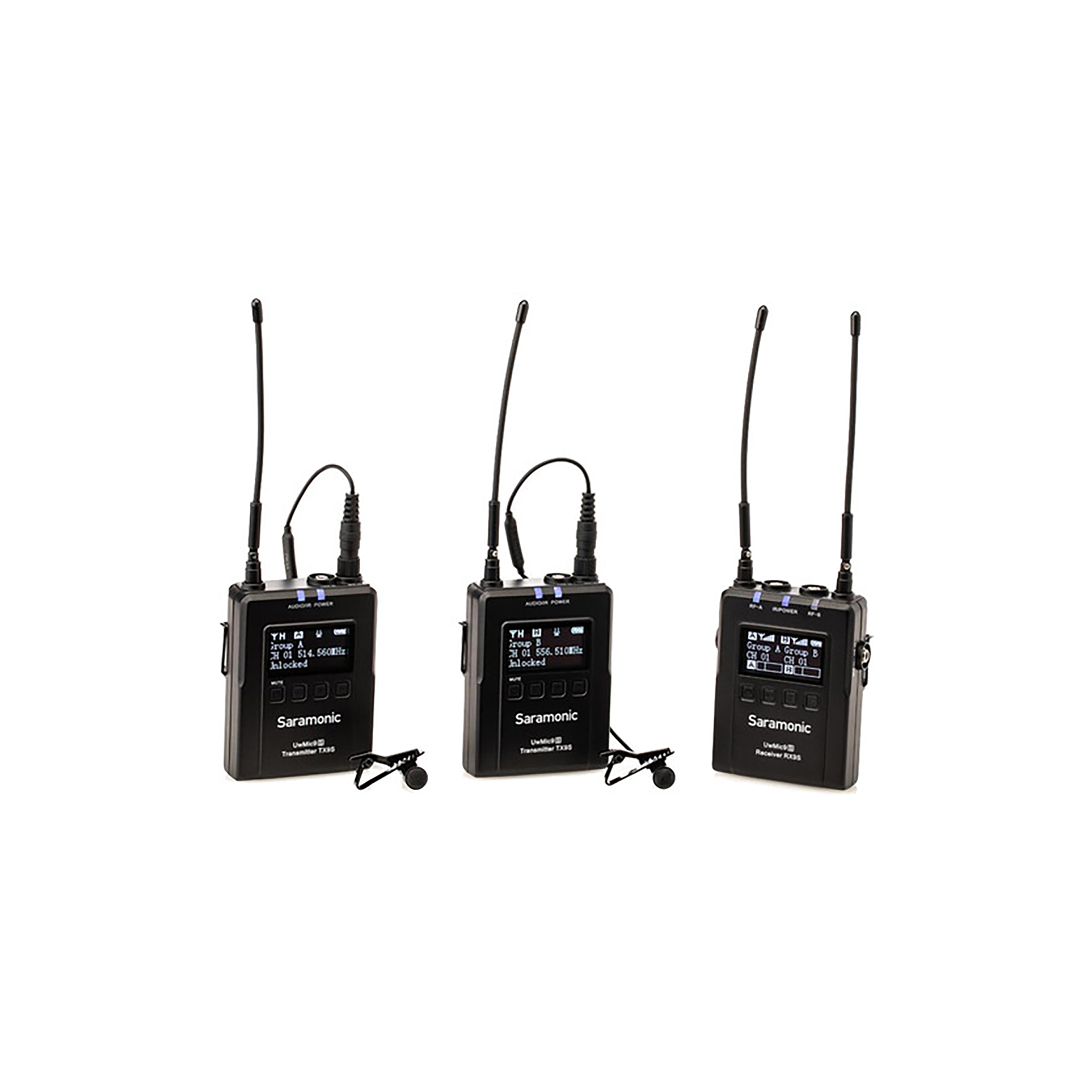 Saramonic UWMIC9S Kit2 2 personnes Système de microphone omni lavalier sans fil (514 à 596 MHz)