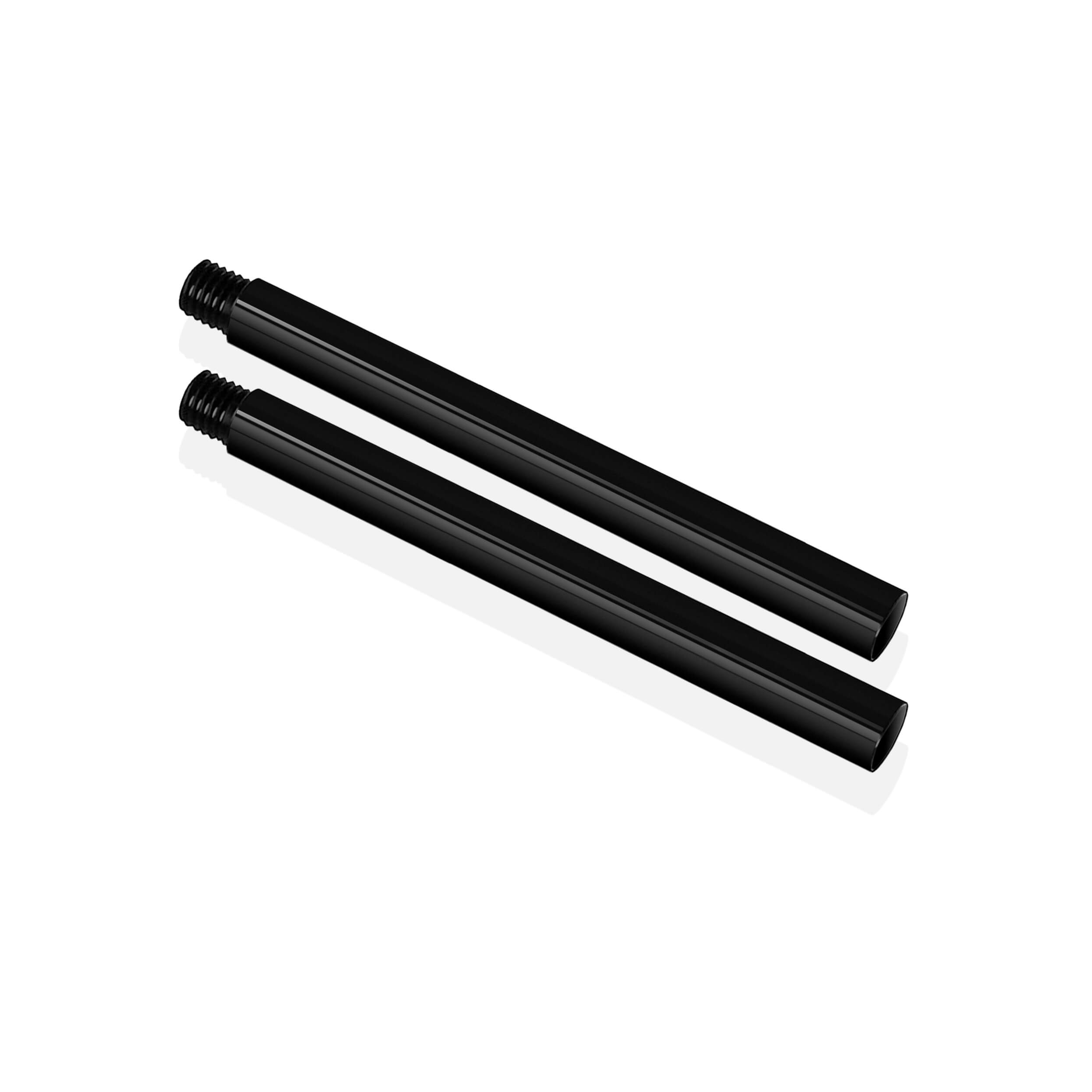 SHAPE 15mm Extension Rods (Pair, Black, 6")