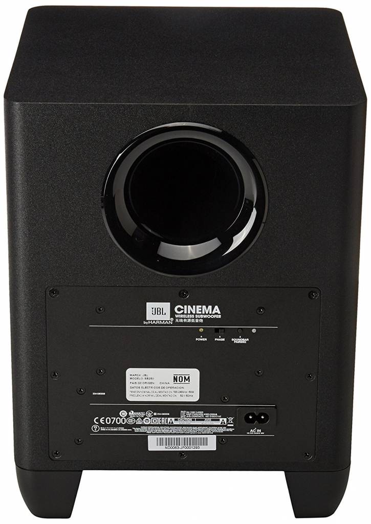 JBL JBL CINEMA SB250 Premium Soundbar 2.1-Channel Home Theater Speaker System, Black