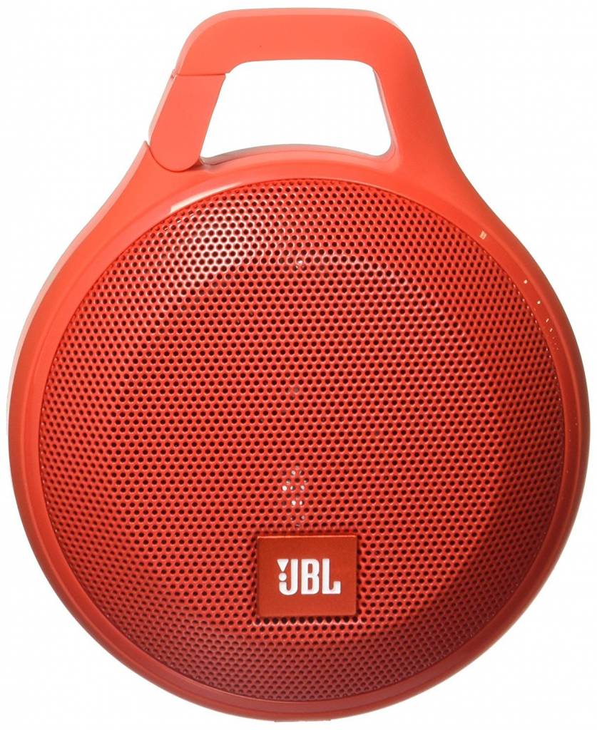 Clip JBL + haut-parleur Bluetooth portable, rouge