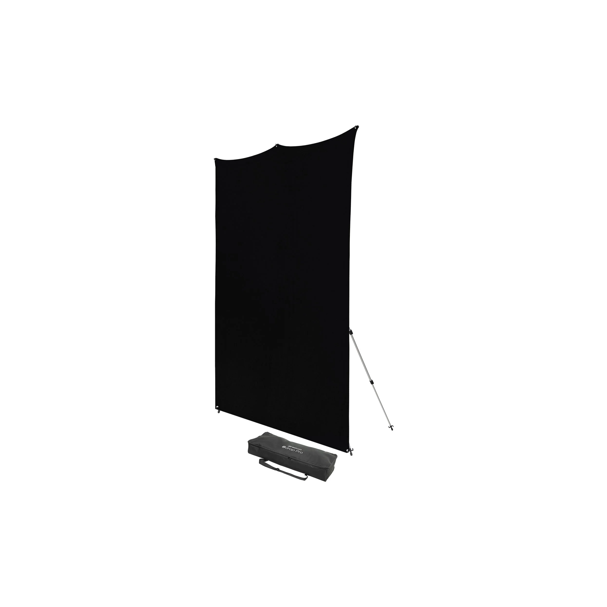 Westcott X-Drop pro-Wrinkle-Resistant Backdrop Kit - Rich Black (8 'x 8')