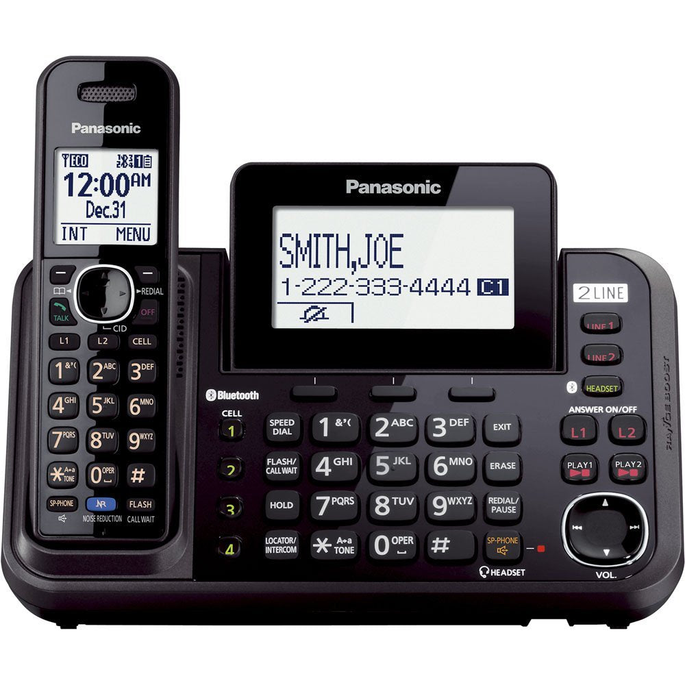 Panasonic KXTG9541B 1 Téléphone sans fil de combiné à 2 lignes