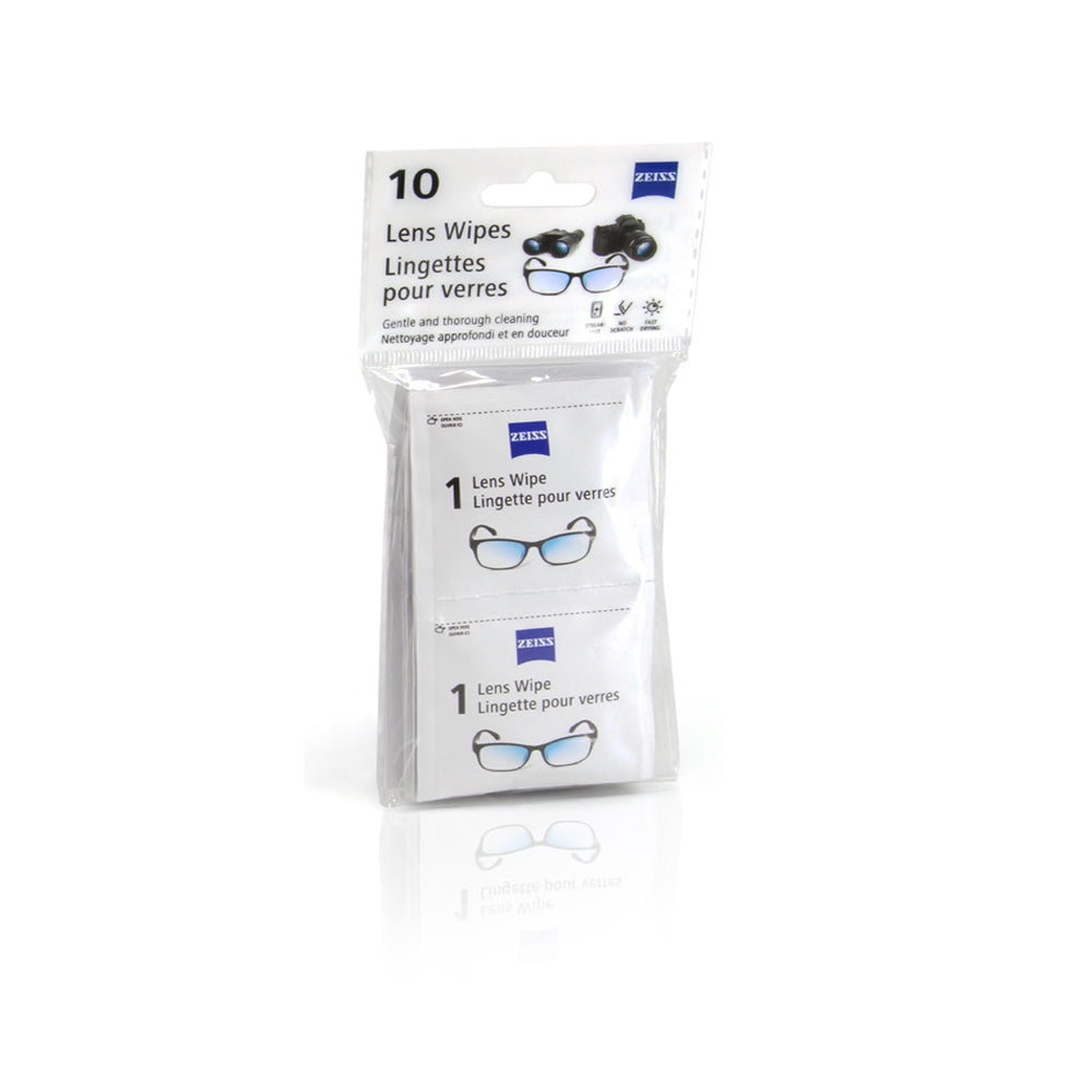 ZEISS pre-moistened lens wipes - 10 count
