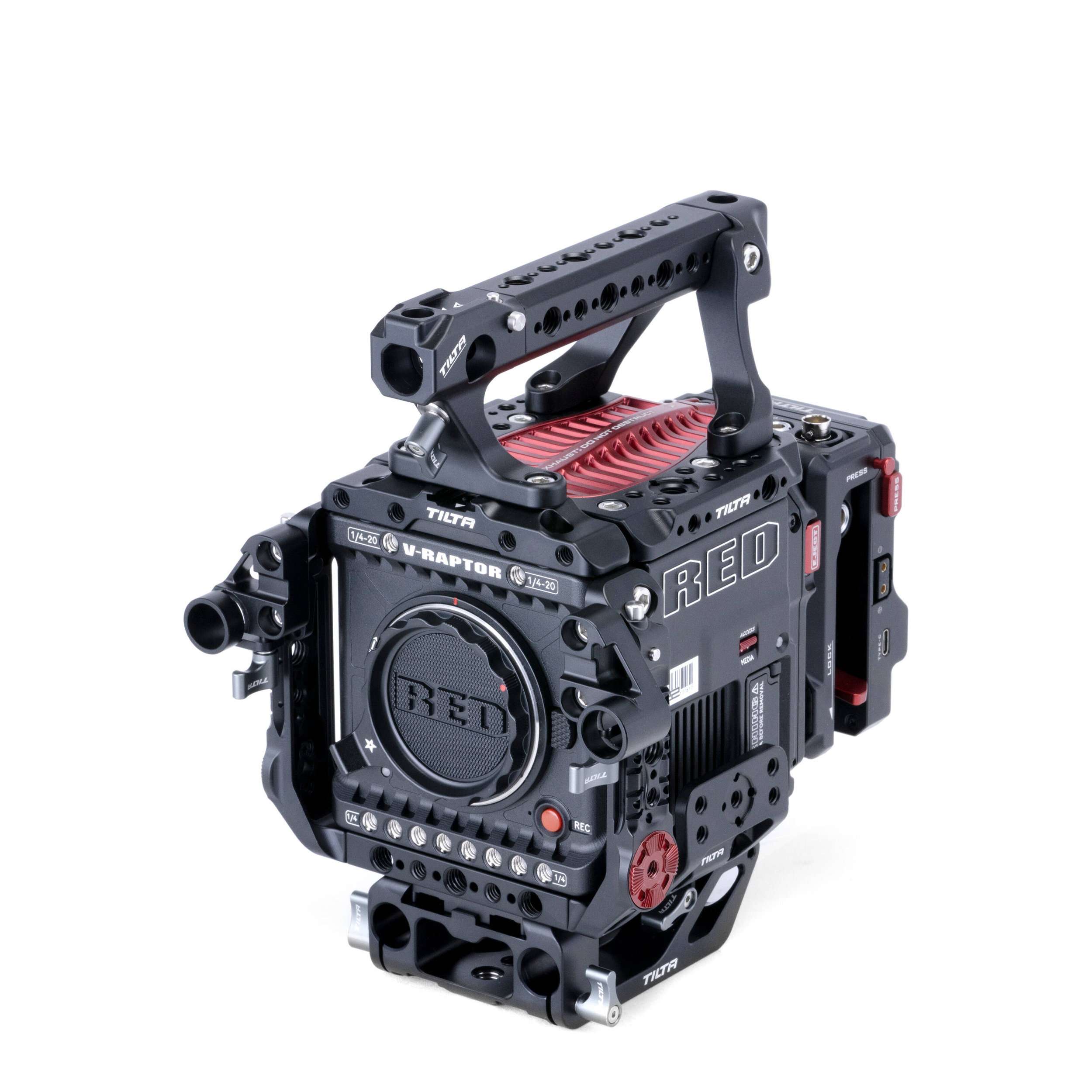 Kit de cage de caméra avancée Tilta pour V-Raptor rouge (V-Mount)