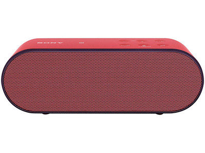 Sony SRS-X2/RED portable Bluetooth 2-Channel Speaker System with Bass Reflex Technology - Red