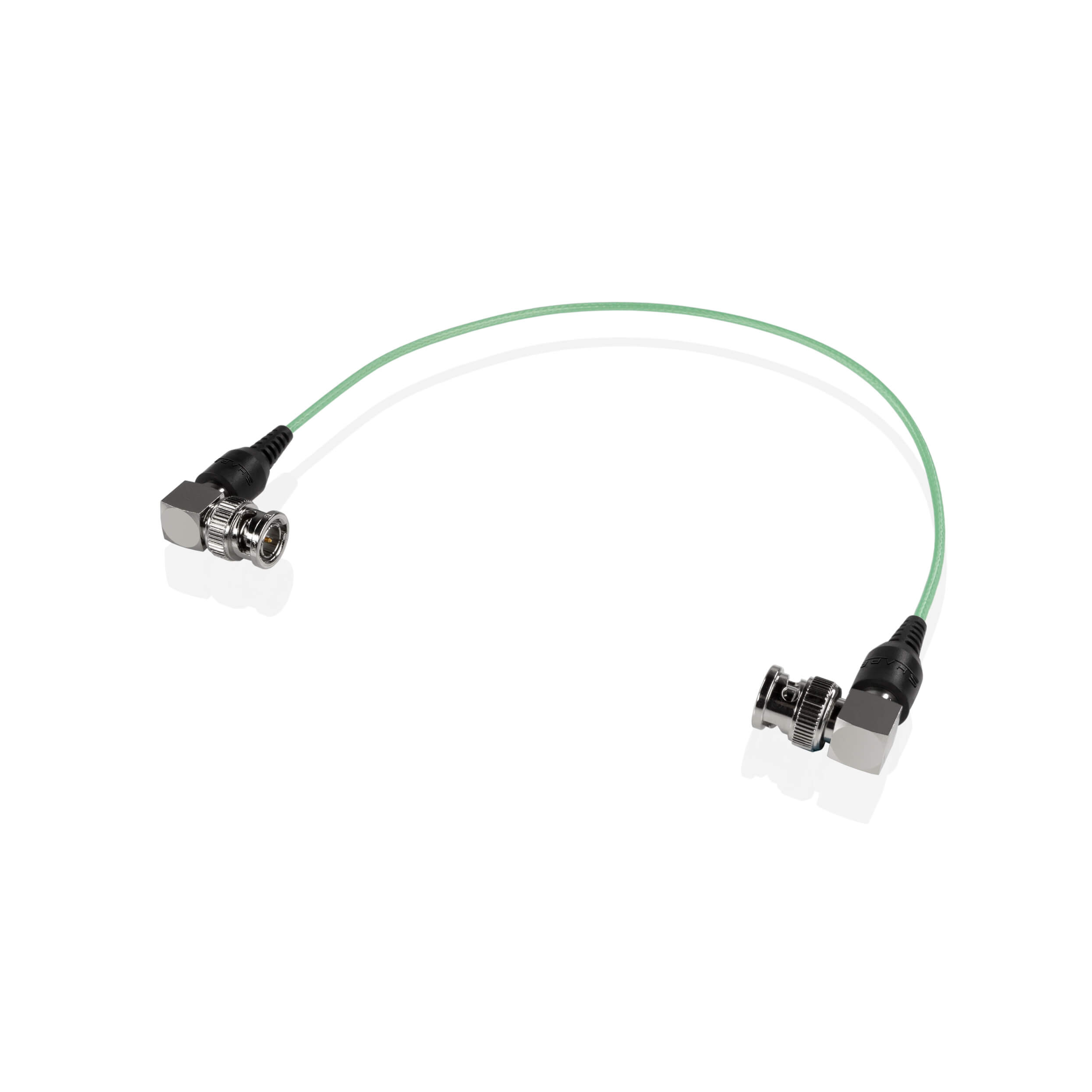 Câble BNC maigre de 90 ° (vert, 12 ")