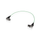 SHAPE Câble BNC maigre à 90 ° (vert, 12 ")