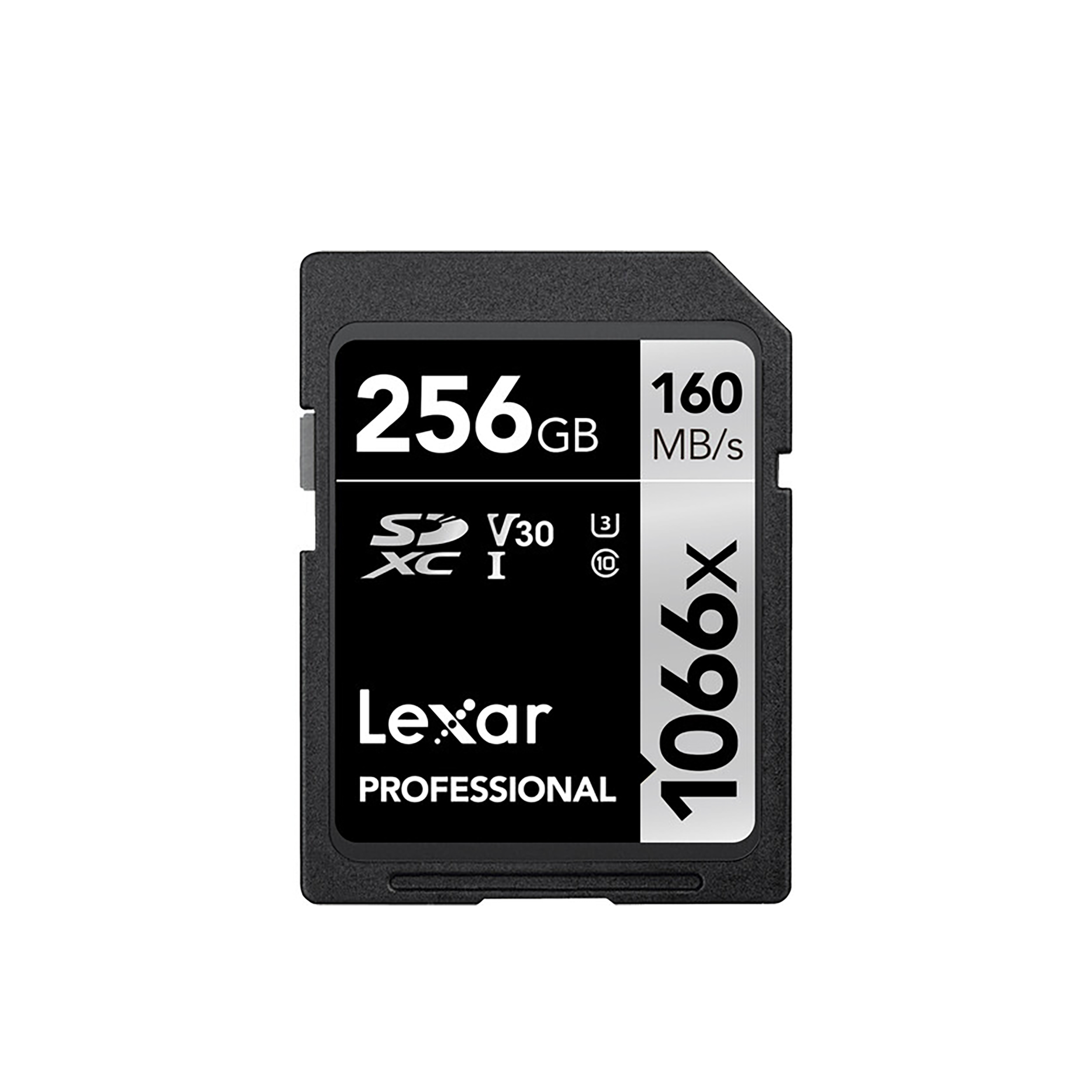 Lexar 256 Go Professional 1066x UHS-I SDXC Memory Carte (Silver Series)