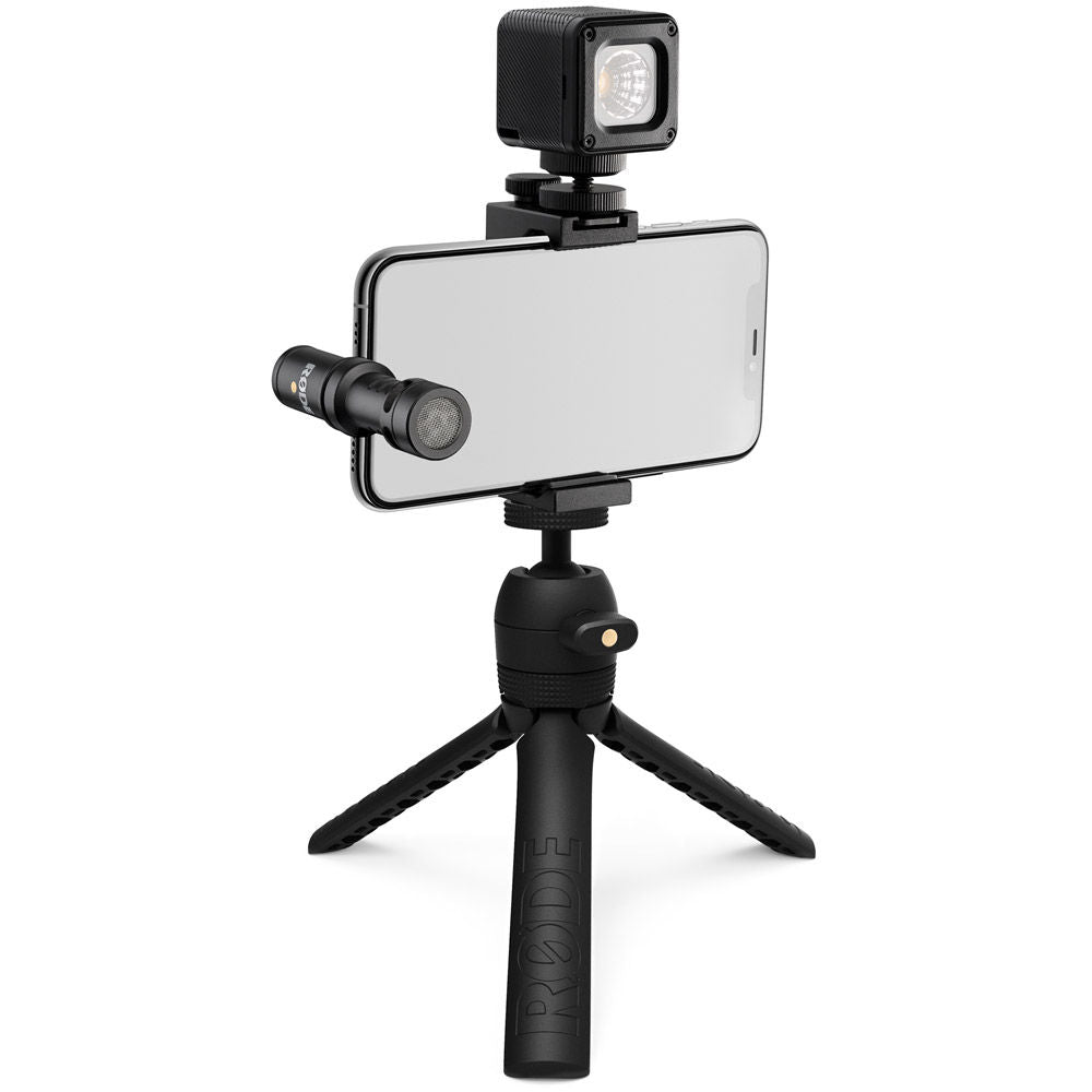 Rode Vlogger Kit - VideoMic Me-L, Tripod 2, Smart Grip, MicroLED Light & Accessories - for USB-C Devices