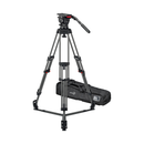 SACHTLER FSB 14T MK II 100 mm Touch & Go Head avec Fiber en carbone ENG 2 trépied Système (entretoise au sol)