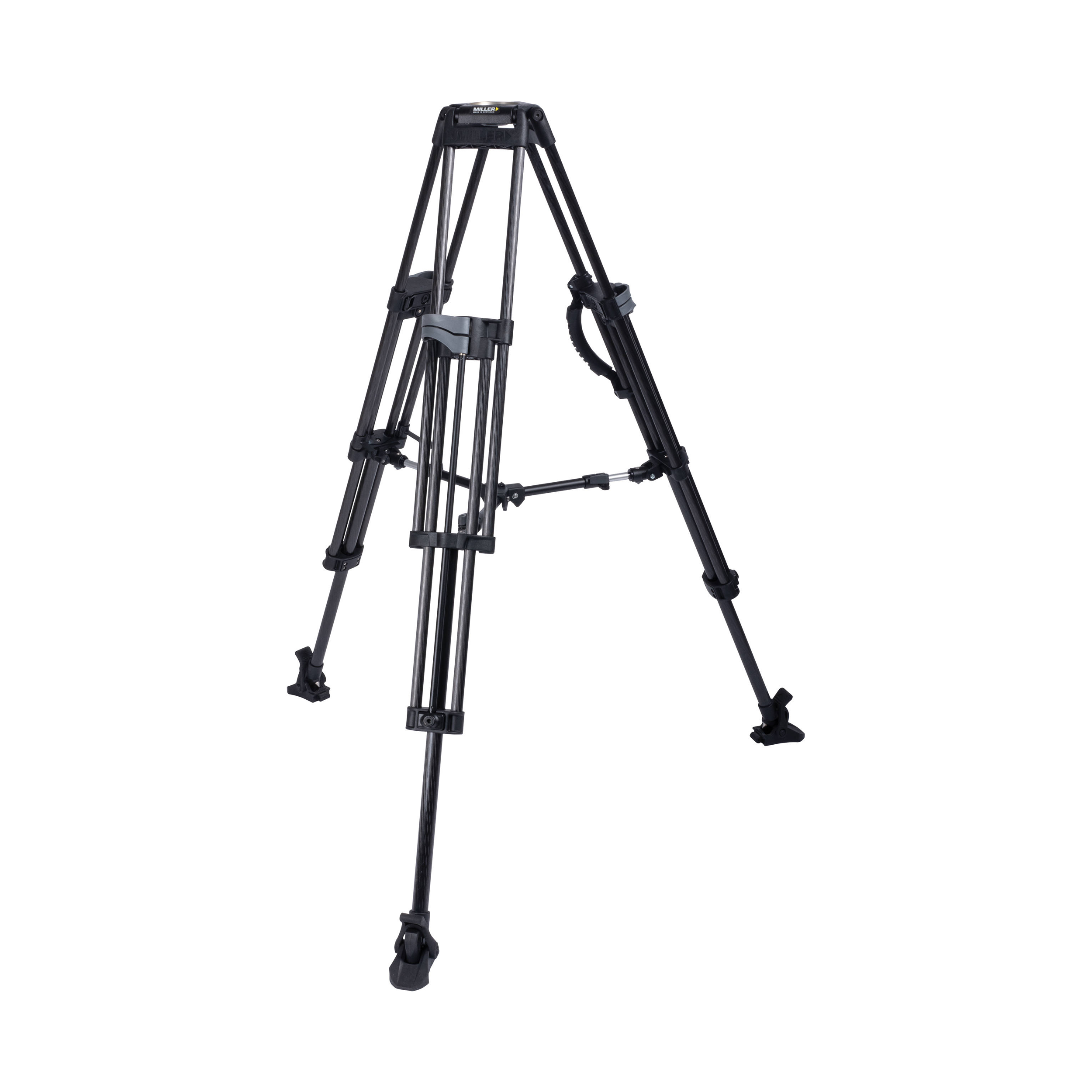 MILLER 75 Sprinter II 2-St Carbon Fiber Tripod to suit Mid-Level Spreader (593) and Feet (475)