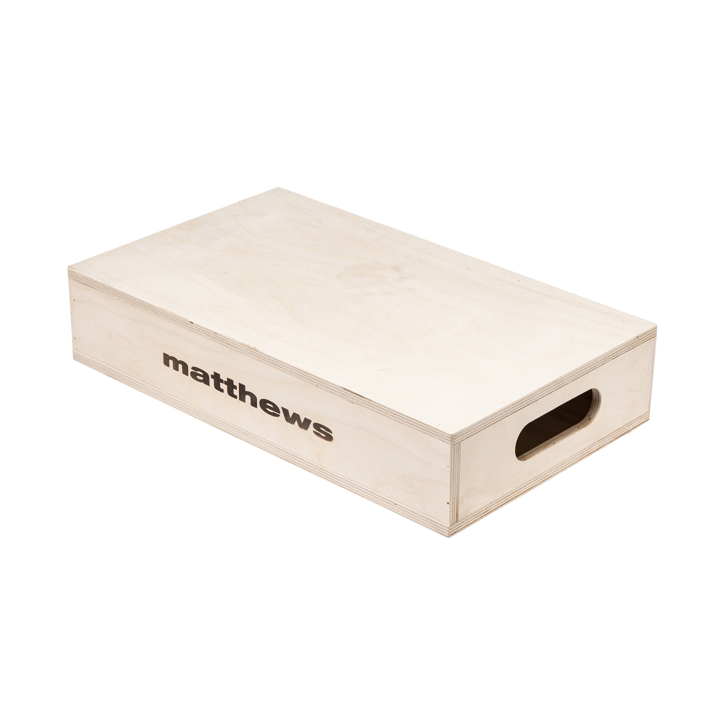 Matthews Apple Box - moitié - 20x12x4 "(50.8x30.5x10.2cm)