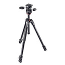 Manfrotto 290 EXTRA Aluminium 3-Section Tripod Kit  with 3-Way Head