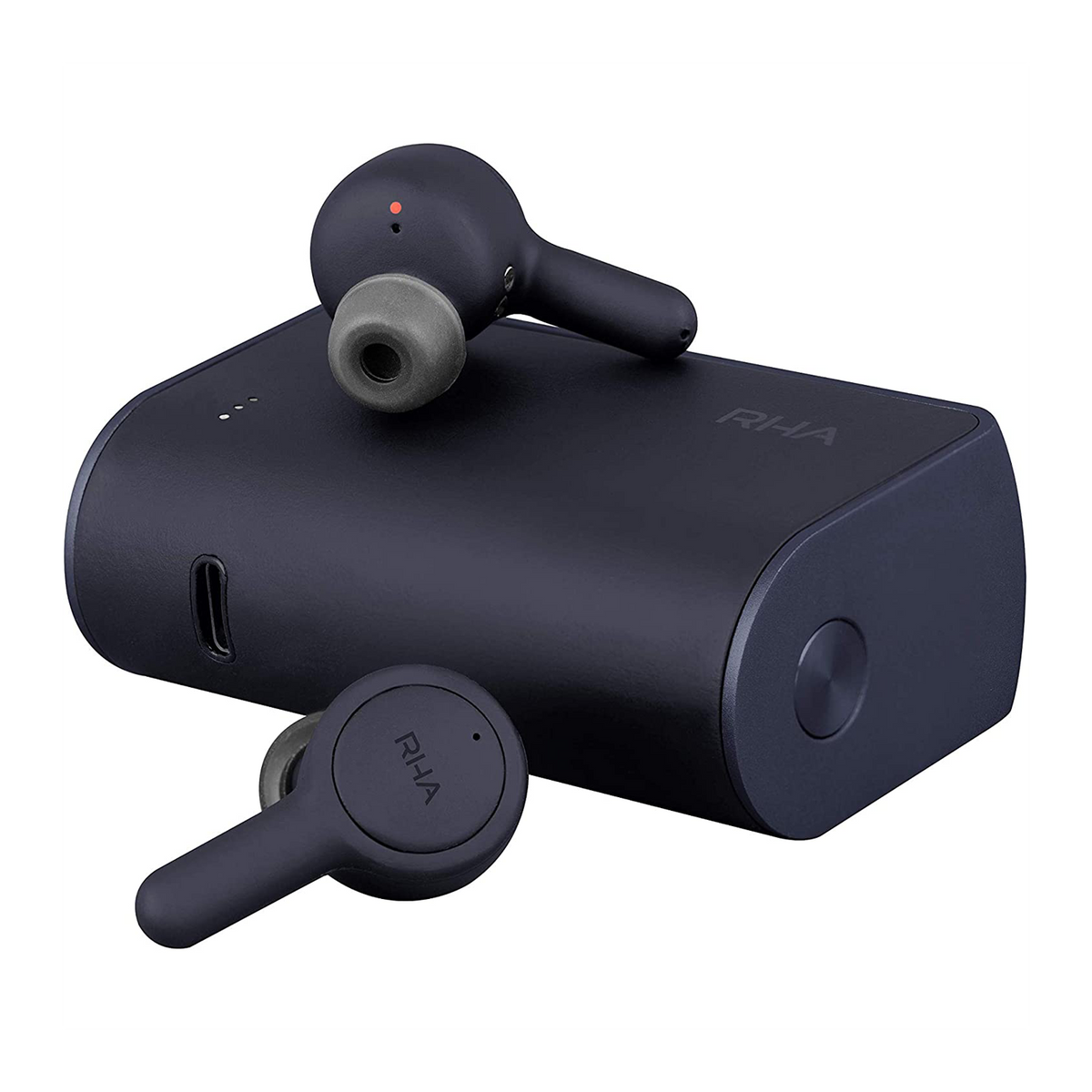 RHA TrueConnect: True Wireless Earbuds with Bluetooth 5 & Sweatproof for Sport Activity, Carbon Black, One Size