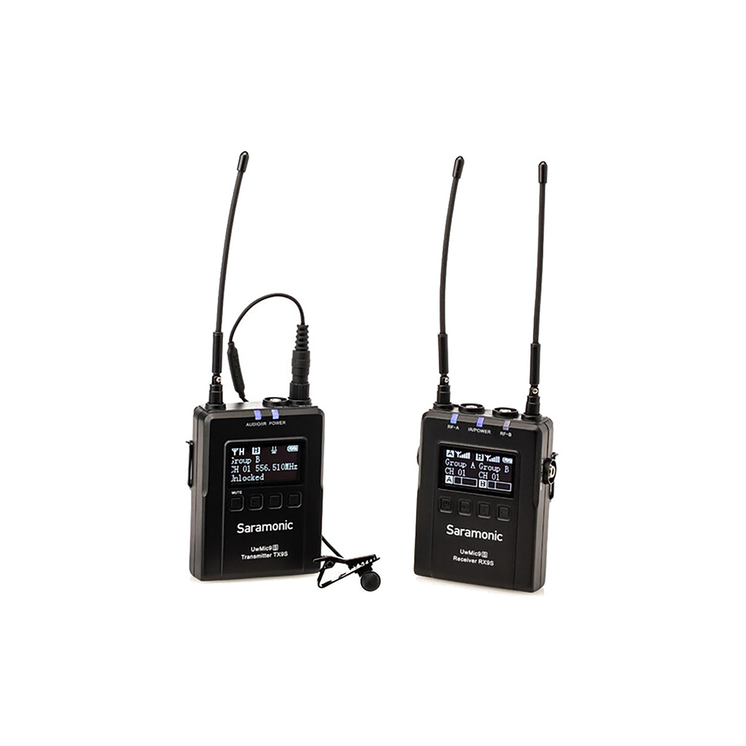 Saramonic UWMIC9S KIT1 Système de microphone omni lavalier sans fil de caméra (514 à 596 MHz)