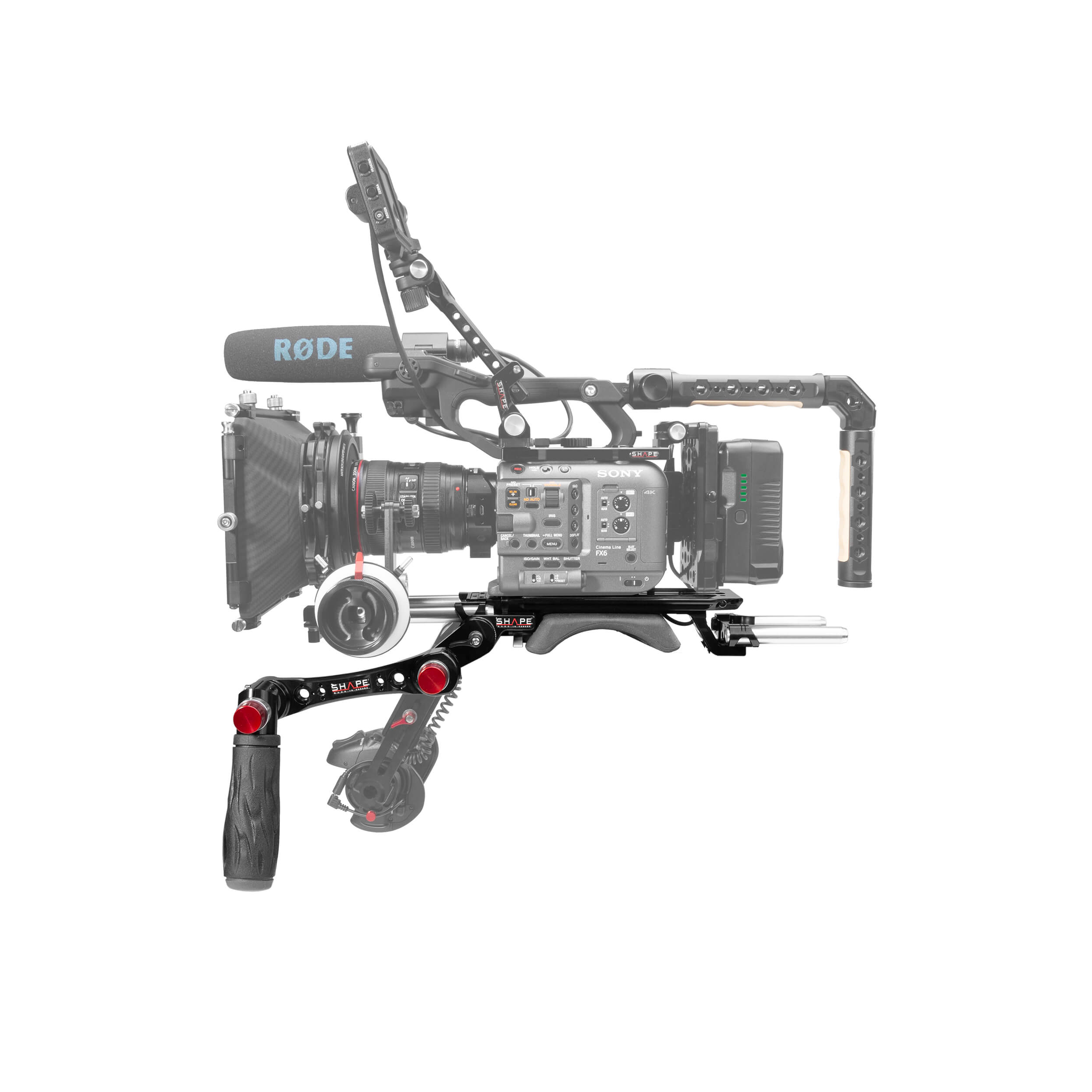 Forme de base avec cage de la caméra et poignée articulée pour Sony FX6