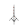 SHAPE Aluminium Baby Stand carré les jambes noires 12’9 ’’.