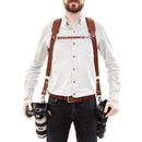 Fab' F22 harness - Brown leather - Size XL