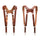 Fab' Harnais F22 - en cuir marron - standard de taille