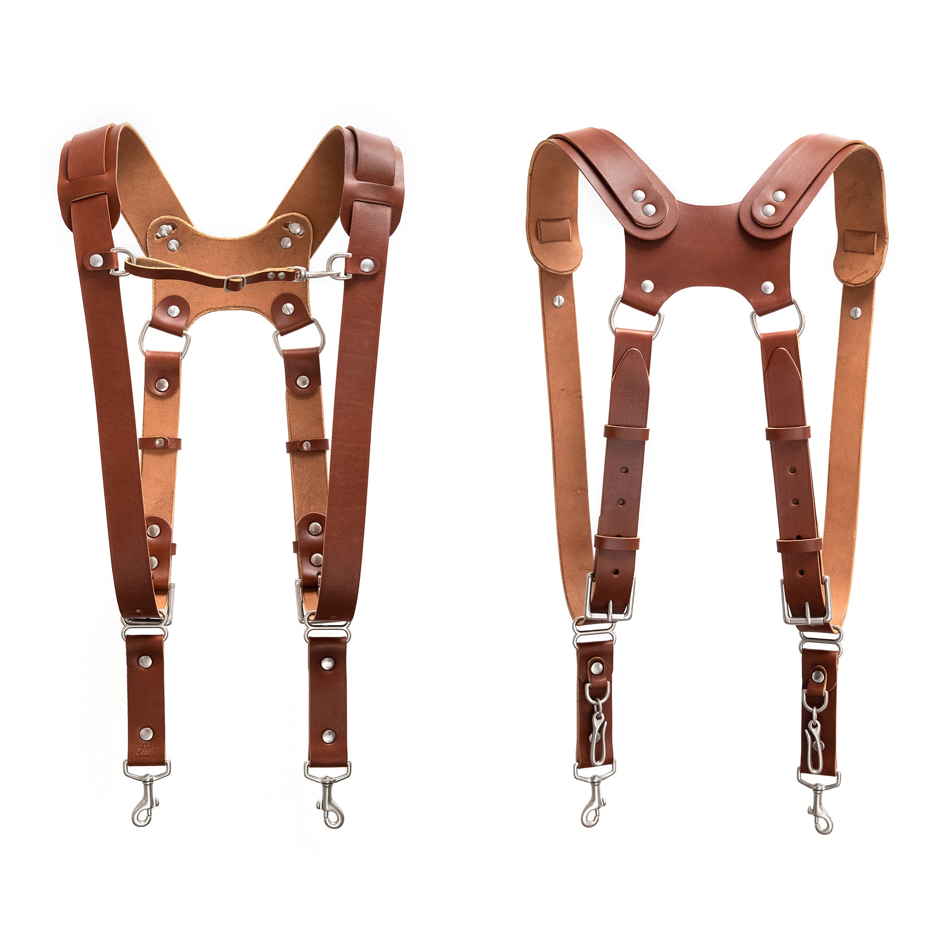 Fab' F22 harness - Brown leather - Size XS