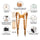 Fab' Harnais F22 - Cuir bronzé - Taille Standard