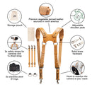 Fab' F22 harness - Tan leather - Size XL