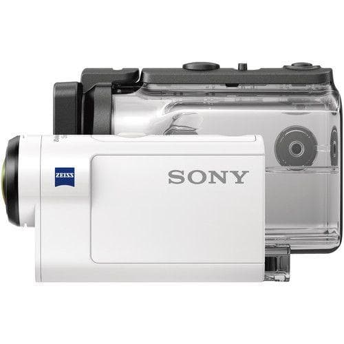 Sony Sony Hdras300 / W Action Cam - Action Camera - Moulable - 1080p / 60 ips - 8,57 MP - Carl Zeiss - Wi-Fi, NFC, Bluetooth - sous-marine jusqu'à 197 pi