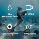 Kaiser Baas X600 UHD 4K 30FPS Waterproof Action Camera 14MP WiFi