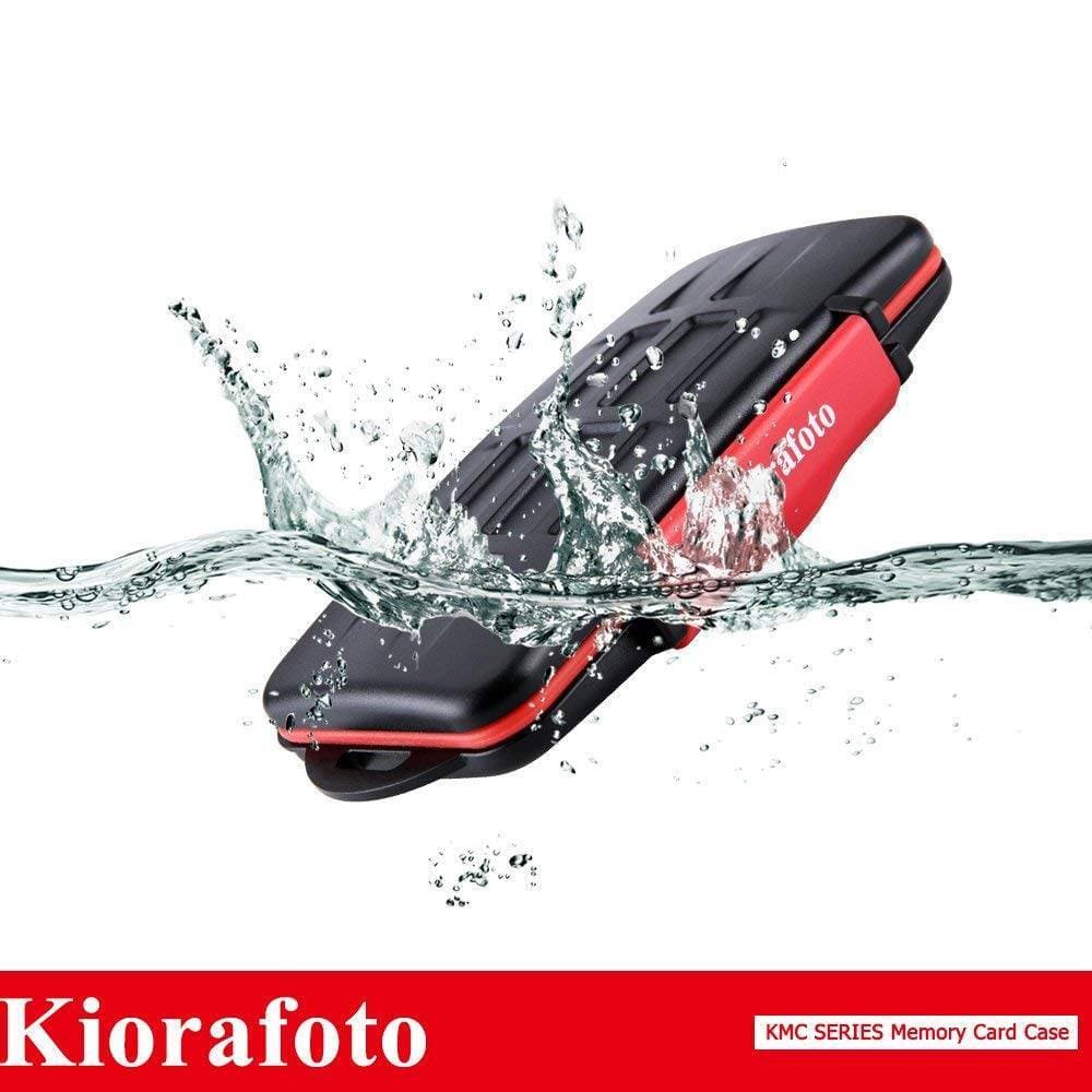 Horaire anti-shock résistant à l'eau Kiorafoto pour les cartes SD / micro-cartes