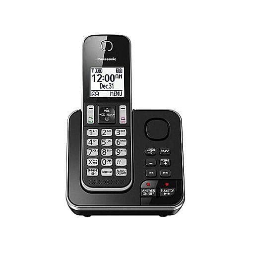Panasonic KXTGD390B 1 Téléphone sans fil de combiné avec système de réponse