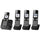 Panasonic KXTGD394 4 handset cordless phone with answering system