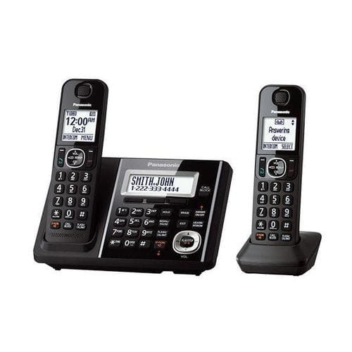 Panasonic KXTGF342B 2 handset cordless phone with base