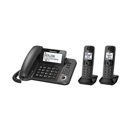 Panasonic KXTGF352M Corded Phone + 2 handsets Cordless Phone