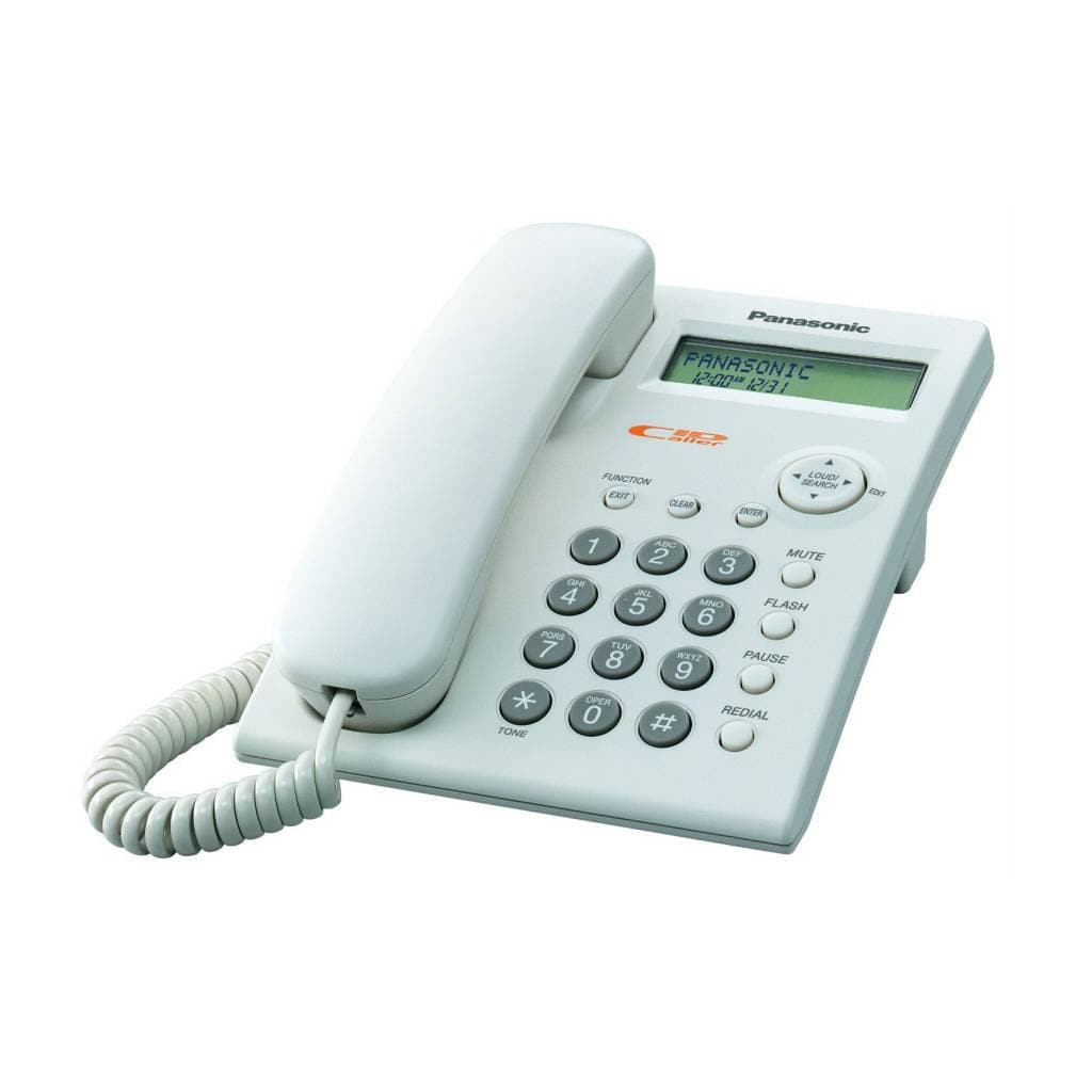 Panasonic KX-TSC11 Corded Phone with CallerID - White