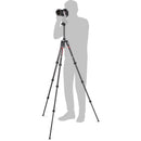 Befree GT Carbon Fiber 4-Section Kit Black W/ Twist Locks & Mh496-Bh Ball Head