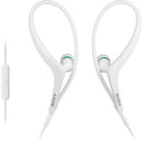 Sony MDR-AS400IP/W - Active Sports - headset - in-ear - over-the-ear mount - white