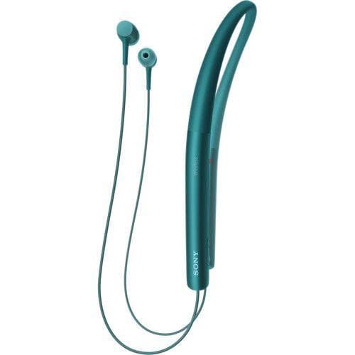 Sony MDR-EX750BT - Earphones with mic - in-ear - behind-the-neck mount - wireless - Bluetooth - NFC - viridian blue