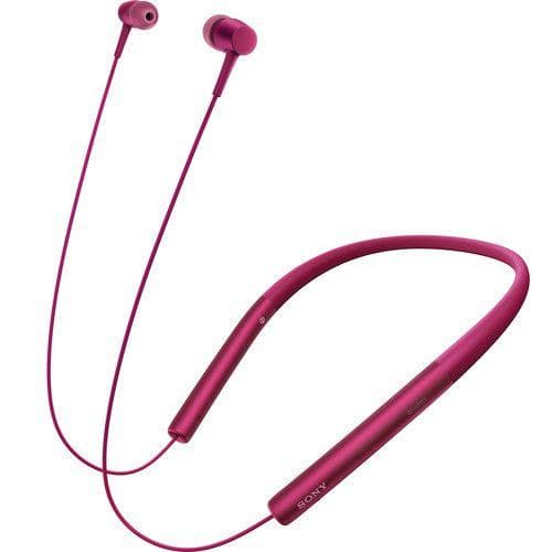 Sony MDR-EX750BT - Earphones with mic - in-ear - behind-the-neck mount - wireless - Bluetooth - NFC - bordeaux pink
