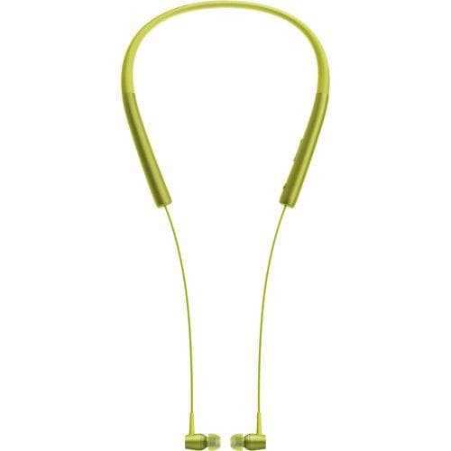Sony MDR-EX750BT - Earphones with mic - in-ear - behind-the-neck mount - wireless - Bluetooth - NFC - lime yellow